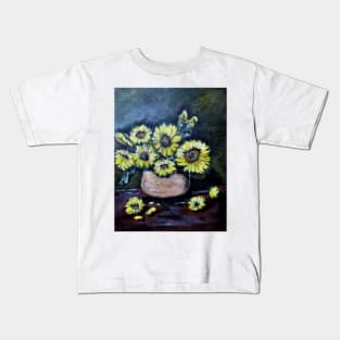 Sunflower Still Life Kids T-Shirt